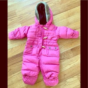 Baby Gap pink size 6-12 months snowsuit